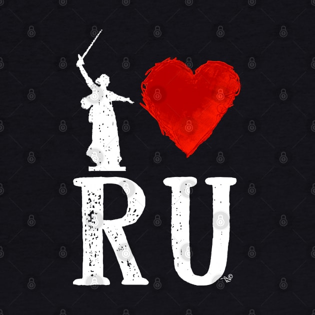 I Heart Russia white by Tai's Tees by TaizTeez